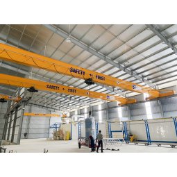 Cầu trục Hitachi 5 tấn 1 dầm đơn khẩu độ nhà xưởng 10m  